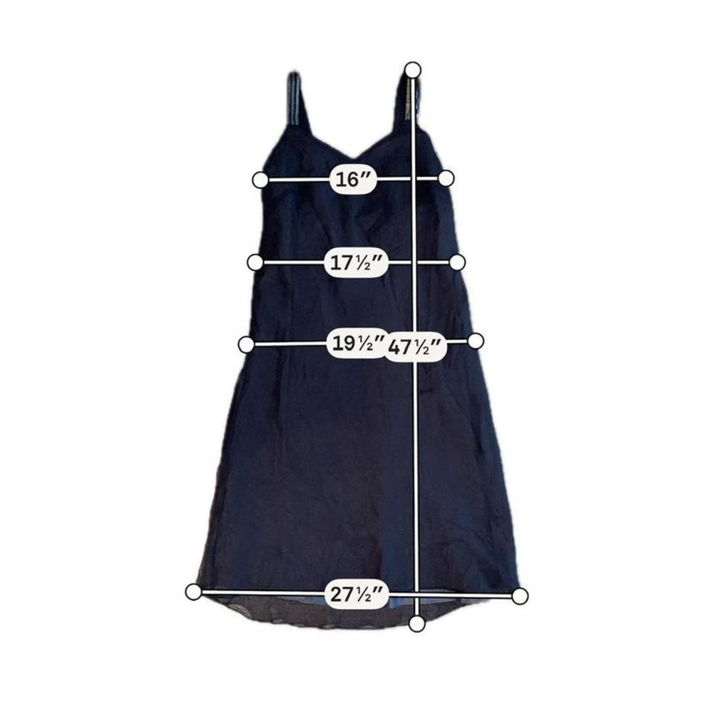 Y2K‎ NWT Mile Gabrielle Navy Midi Dress Sequin Straps Flowy Skirt Size 16 - Picture 7 of 7